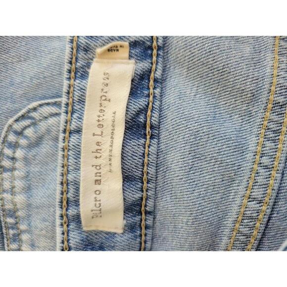 Pilcro & the Letterpress. Anthropologie. Size 31 blue high rise slim jeans - Picture 3 of 6